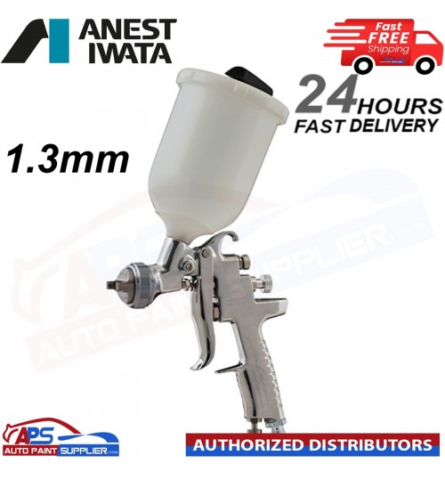 ANSET IWATA AZ3 HTE-2 GRAVITY SPRAY GUN + CUP - 1.3m-FAST DELIVERY